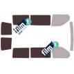 Kit film solaire Volkswagen Transporter T6 (6) Court 6 portes (depuis 2015) 2 portes latérales, vitres fixes et 2 portes ar