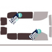 Kit film solaire Peugeot Expert (3) Standard 5/6 portes (depuis 2016) vitres fixes, 2 portes ar sans essuie-glace