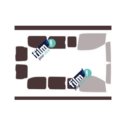 Kit film solaire Peugeot Expert (3) Standard 5/6 portes (depuis 2016) vitres ouvrantes, 2 portes ar sans essuie-glace