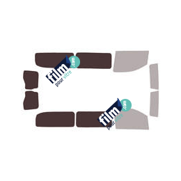 Kit film solaire Peugeot Expert (3) Long 5-6 portes (depuis 2016) vitres fixes et 2 portes arrières avec essuies glaces