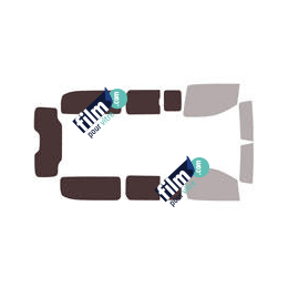 Kit film solaire Peugeot Expert (3) Long 4/5 portes (depuis 2016) vitres ouvrantes, hayon ouvrant