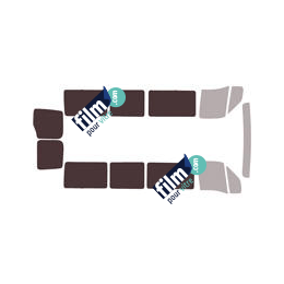 Kit film solaire Renault Master (2) Long 4 portes (1997 - 2010) tout vitré avec vitres fixes