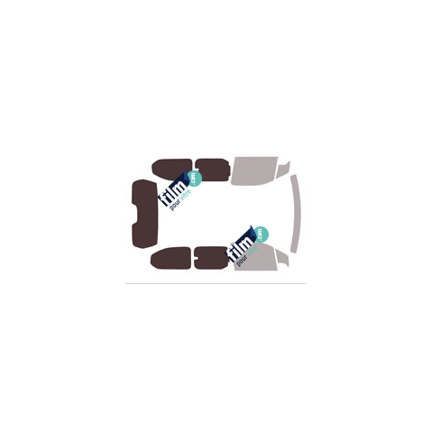 Kit film solaire Peugeot Rifter (1) Long 4-5 portes (depuis 2018) vitres entrebaillantes, hayon fixe