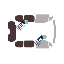 Kit film solaire Peugeot Rifter (1) Court 4-5 portes (depuis 2018) vitre fixes, hayon ouvrant