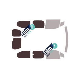 Kit film solaire Peugeot Partner (3) Long 5-6 portes (depuis 2018) vitres entrouvrantes, 2 portes arrieres