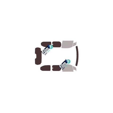 Kit film solaire Peugeot Partner (3) Long 4-5 portes (depuis 2018) vitres entrebaillantes, hayon ouvrant