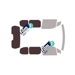 Kit film solaire Peugeot Partner (3) Court 4-5 portes (depuis 2018) vitres fixes, hayon fixe