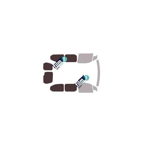 Kit film solaire Opel Combo (C) Long 5-6 portes (depuis 2018) vitres fixes, 2 portes arriere