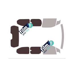 Kit film solaire Toyota ProAce City (1) Long 4-5 portes (depuis 2018) vitre entrebaillantes, hayon fixe