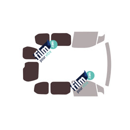 Kit film solaire Toyota ProAce City (1) Court 5-6 portes (depuis 2018) vitres fixes2 portes arriere