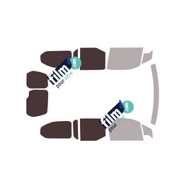 Kit film solaire Toyota ProAce City (1) Long 5-6 portes (depuis 2018) vitres descendantes, 2 portes arriere