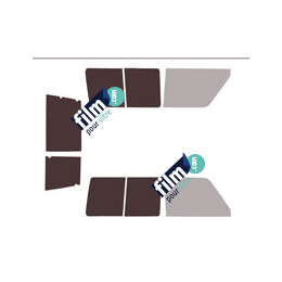 Kit film solaire Toyota Land Cruiser (7) 2 Portes Arriere 4 portes (1985 - 1996) hard top