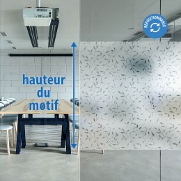 Film électrostatique dépoli à motifs feuilles