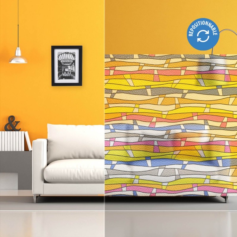 Film décoratif électrostatique arc en ciel