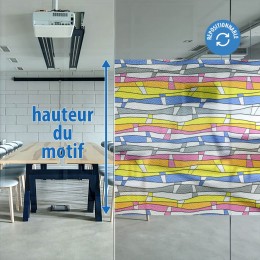 Film décoratif électrostatique arc en ciel