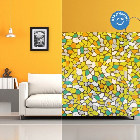 Film électrostatique effet mosaïque