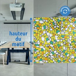 Film électrostatique effet mosaïque