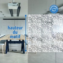 Film électrostatique décoratif à galets