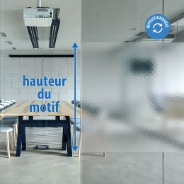 Film électrostatique dépoli effet verre cathédrale