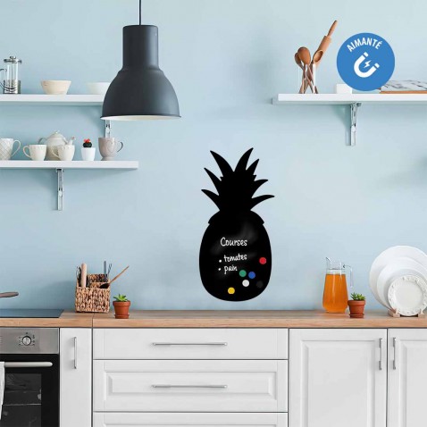 Sticker ardoise ananas