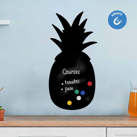 Sticker ardoise ananas