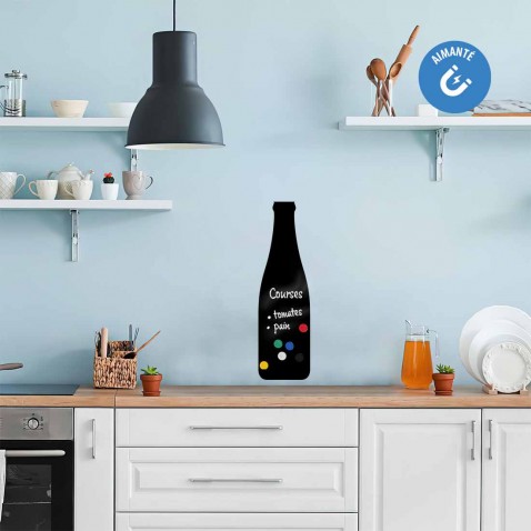 Sticker ardoise bouteille de vin