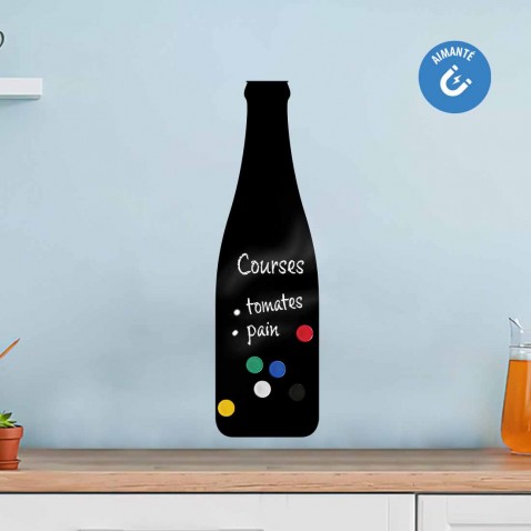 Sticker ardoise bouteille