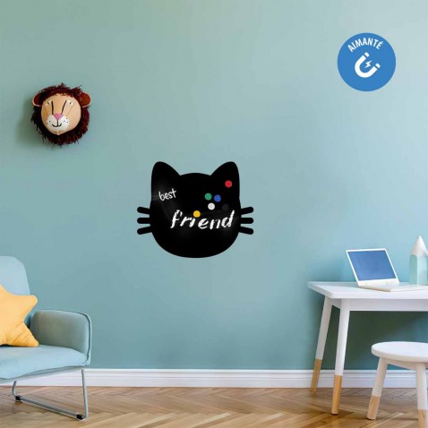 Sticker ardoise chat