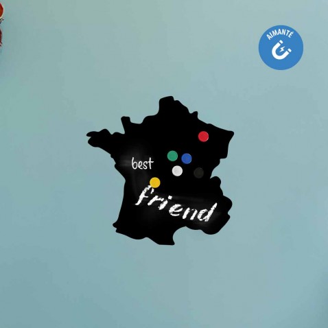 Sticker ardoise carte de France