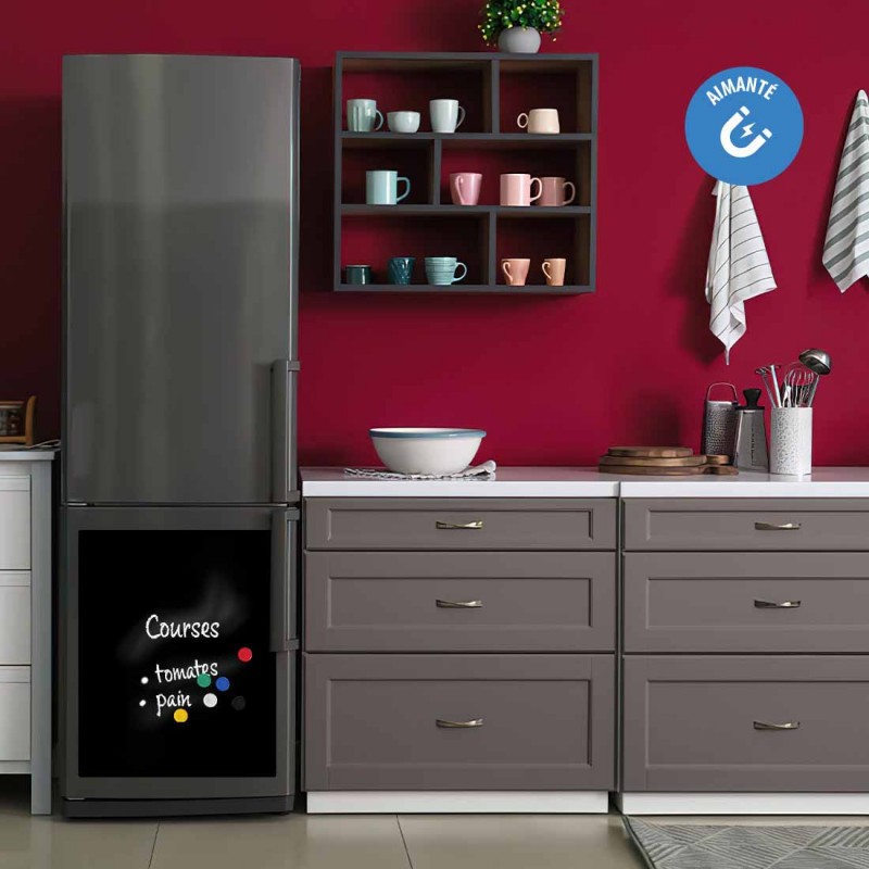 Sticker ardoise pour frigo partie basse