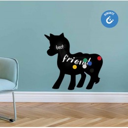 Sticker ardoise licorne