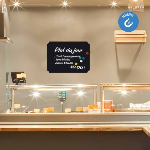 Sticker ardoise panneau long