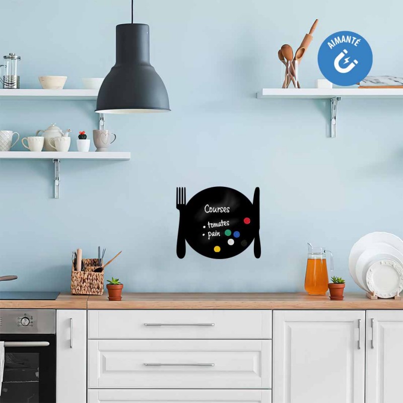 Sticker ardoise assiette