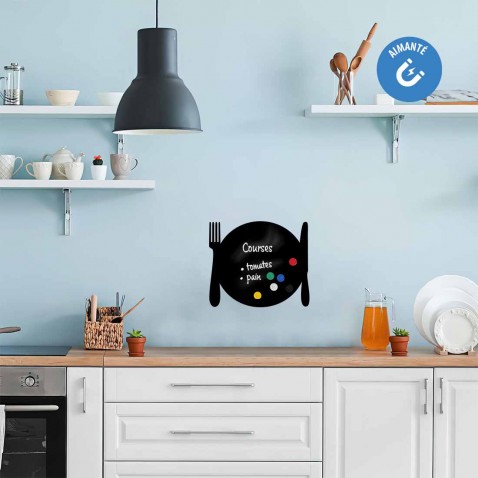 Sticker ardoise assiette