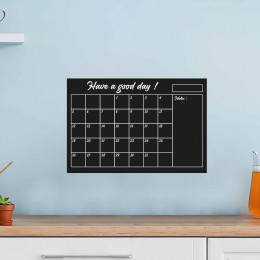 Sticker ardoise calendrier mensuel