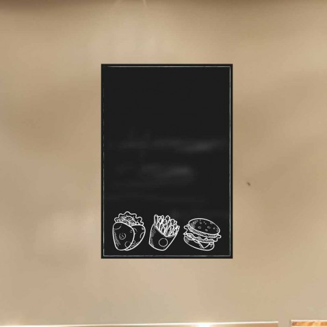 Sticker ardoise hamburger