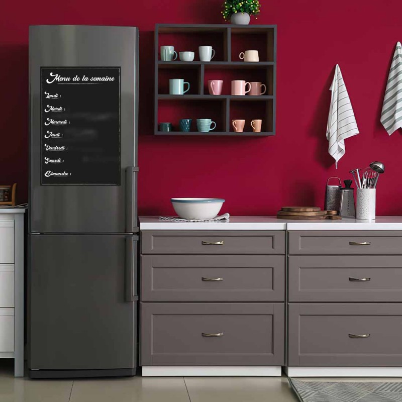 Sticker ardoise menu de la semaine