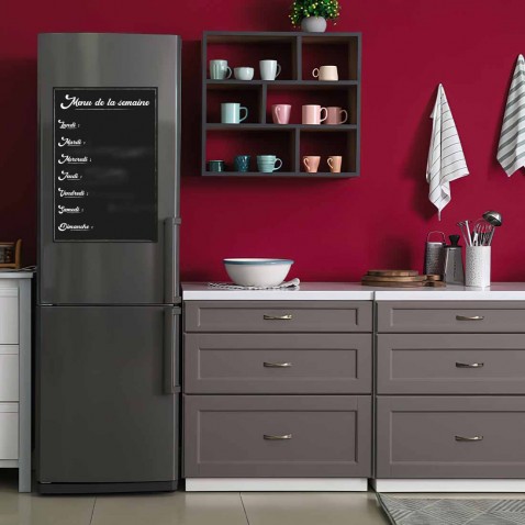 Sticker ardoise menu de la semaine