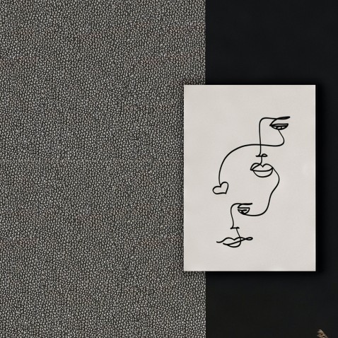 Rouleau adhésif effet cuir martelé noir et argent