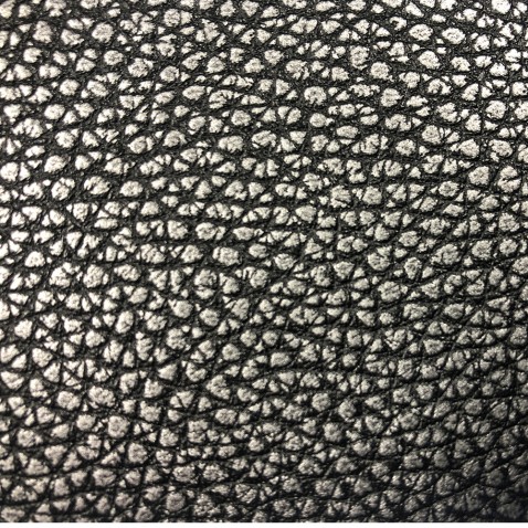 Rouleau adhésif effet cuir martelé noir et argent