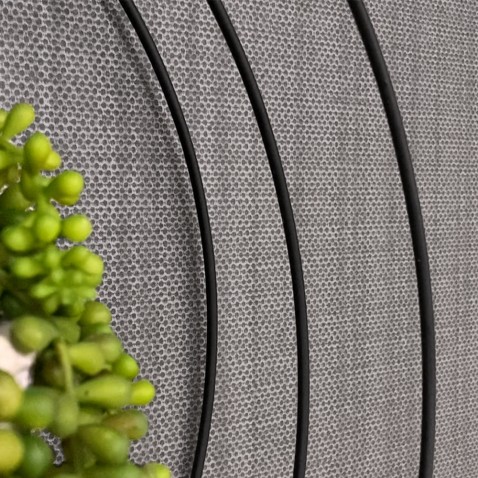 Vinyle adhésif effet tissu nid d'abeille gris