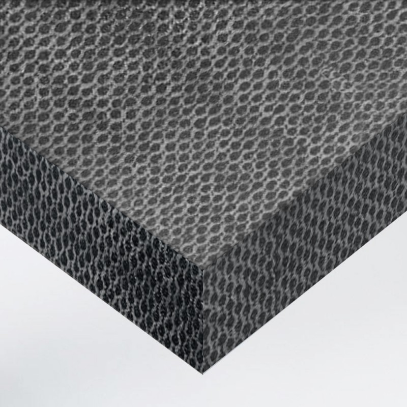 Vinyle adhésif effet tissu nid d'abeille gris