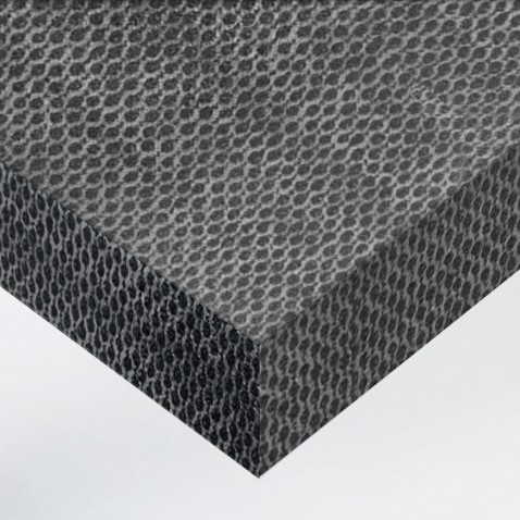 Vinyle adhésif effet tissu nid d'abeille gris