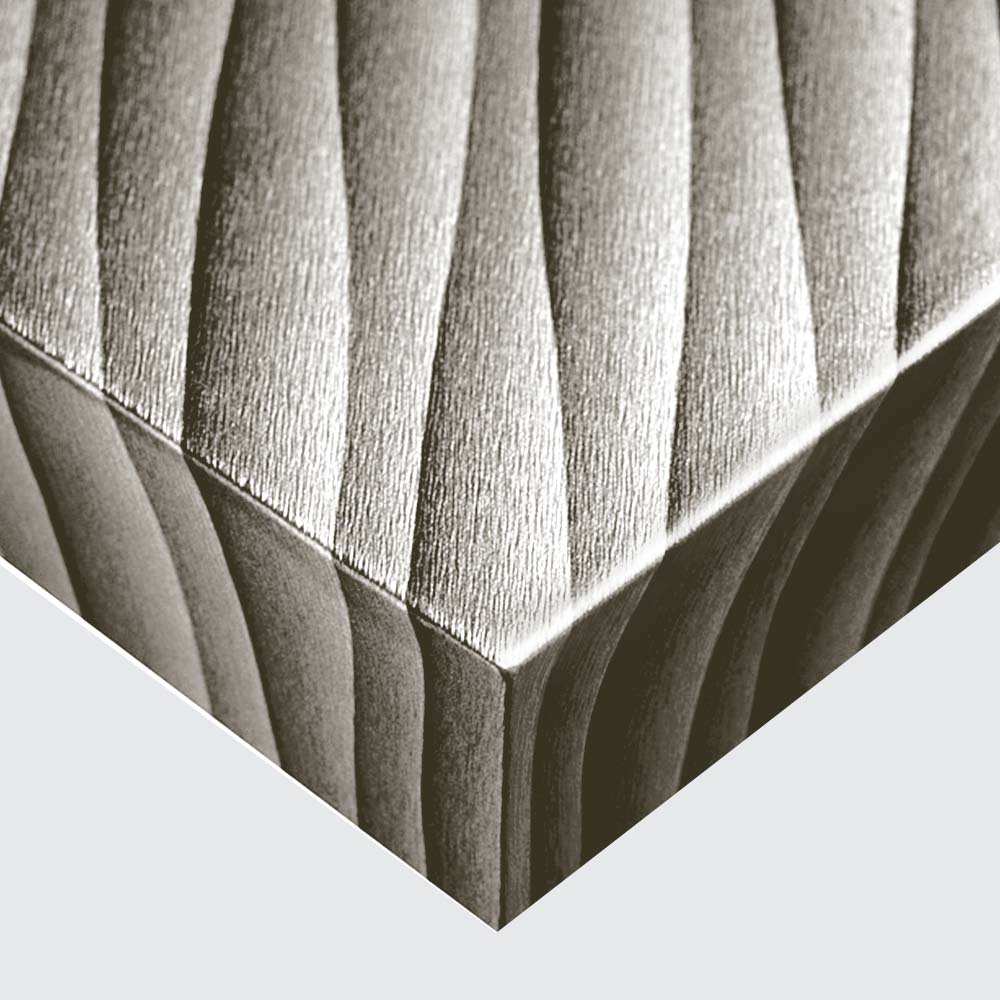 Tissu - Laine tissée argentée