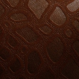 Vinyle adhésif effet tissu marron peau de girafe