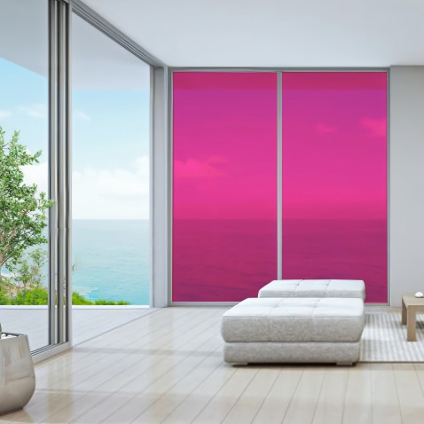 Film couleur rose framboise transparent