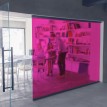 Film couleur rose framboise transparent