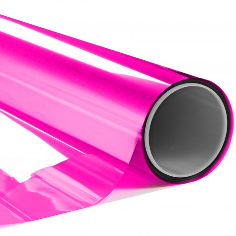 Film couleur rose framboise transparent
