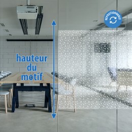 Film électrostatique décoratif à motifs fleuris