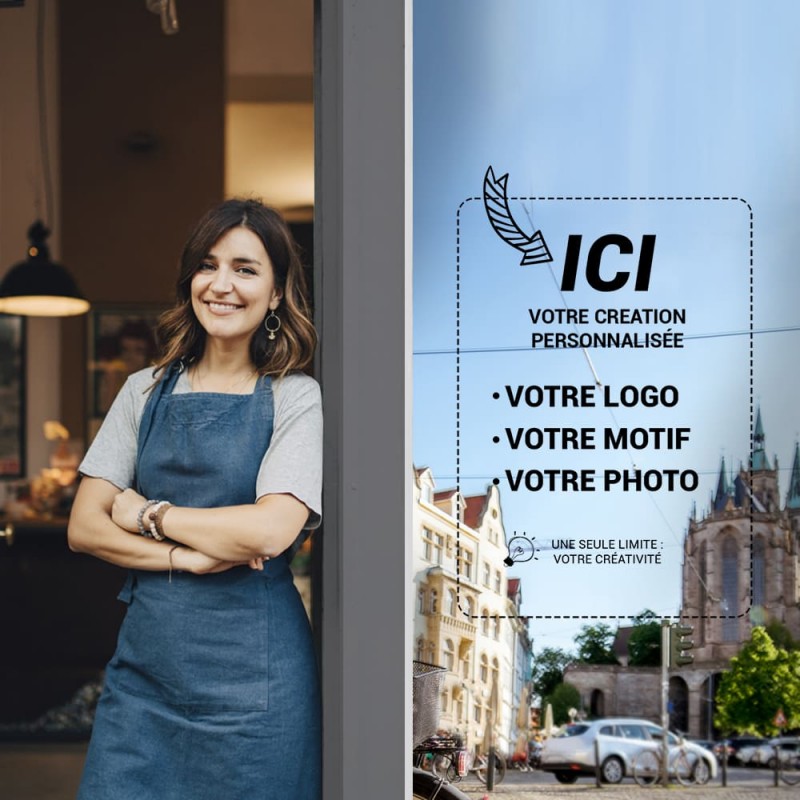 Film miroir sans tain adhésif pour vitrophanie